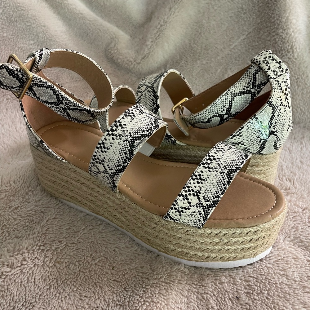 Snake Platform Sandals